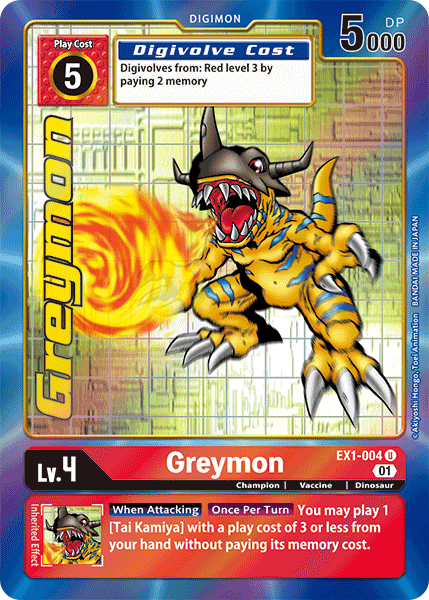 Greymon EX1-004 (Alternate Art)