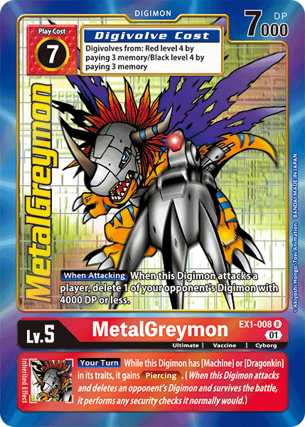 MetalGreymon EX1-008 (Alternate Art)