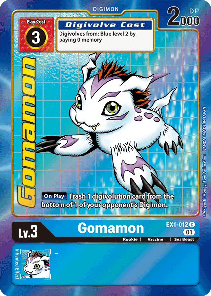 Gomamon EX1-012 (Alternate Art)