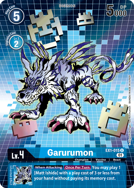 Garurumon EX1-015 (Alternate Art)