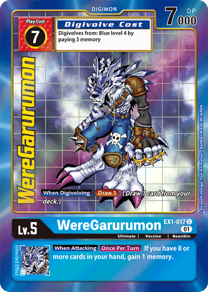 WereGarurumon EX1-017 (Alternate Art)