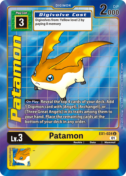 Patamon EX1-024 (Alternate Art)