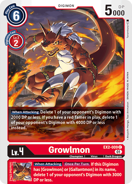 Growlmon EX2-009