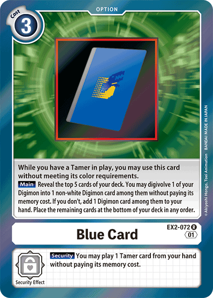 Blue Card EX2-072